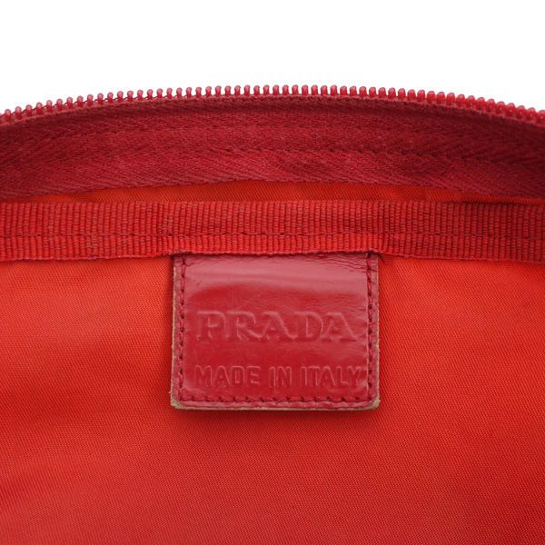 PRADA / プラダ □ポーチ 小物入れ テスート レッド ブランド【中古  