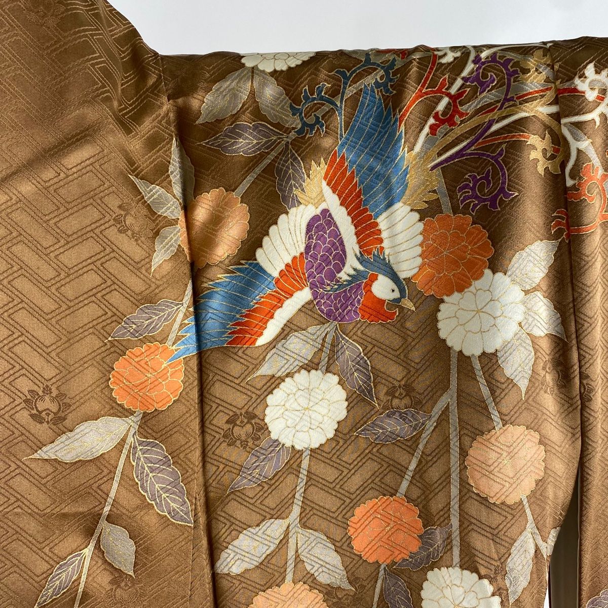 要事前確認　振袖　正絹　裄68.5　身丈170　パールトン　3355rym 要事前確認 振袖 正絹 裄68.5 身丈170 パールトン 3355rym