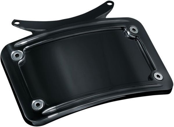 KURYAKYN LICENSE PLATE FRAME CURVED BLACK | 3143