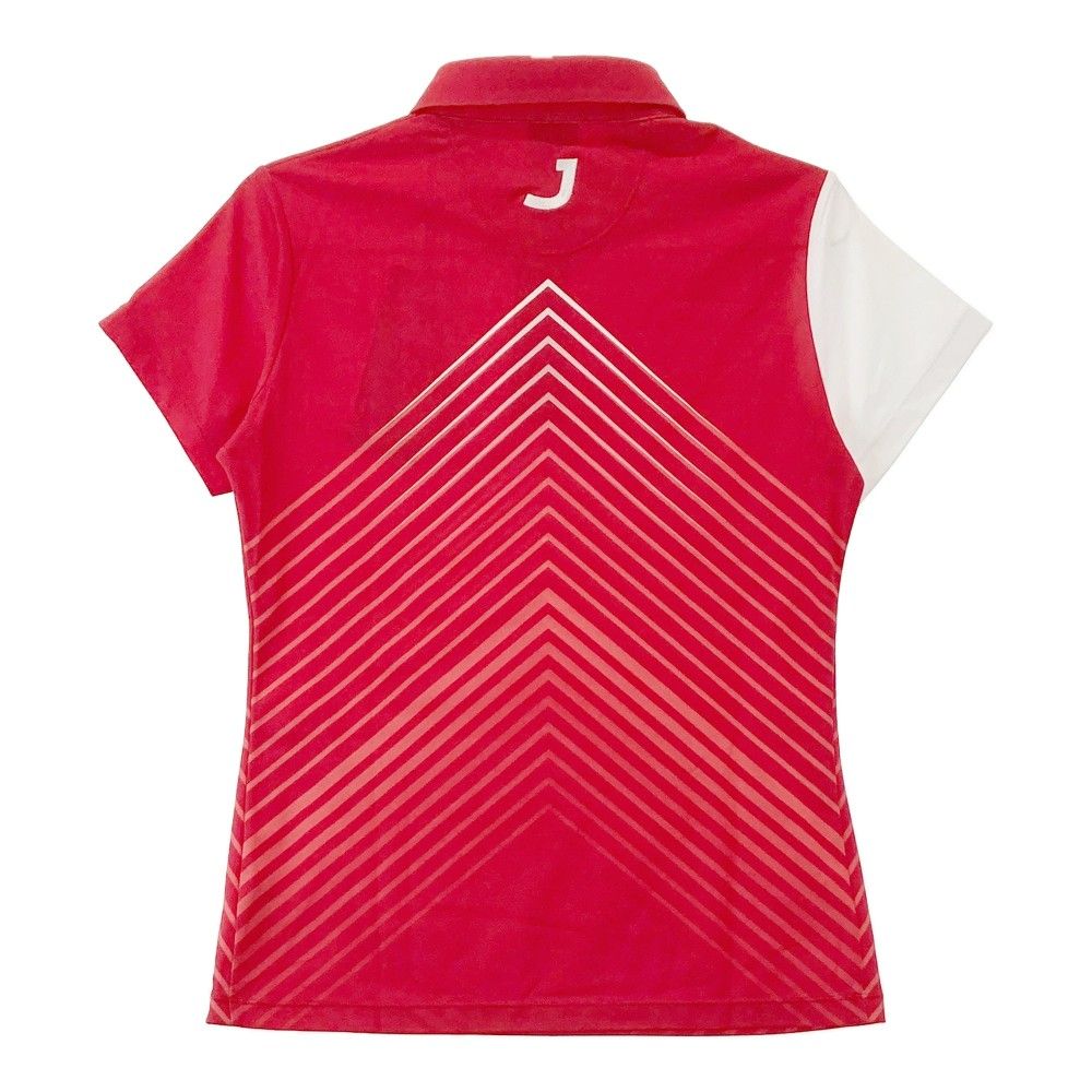 サイズ：M DESCENTE GOLF デサントゴルフ JAPAN NATIONAL TEAM 2024年モデル 半袖ポロシャツ  レッド系 [240101468368] ゴルフウェア レディース ストスト サイズ：M DESCENTE GOLF デサントゴルフ JAPAN NATIONAL TEAM
