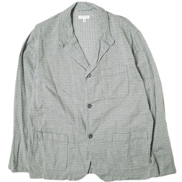 Engineered Garments エンジニアードガーメンツ アメリカ製 Loiter Jacket Foulard Jacquard ロイタージャケット フーラードジャガード M Grey テーラード アウター g16196