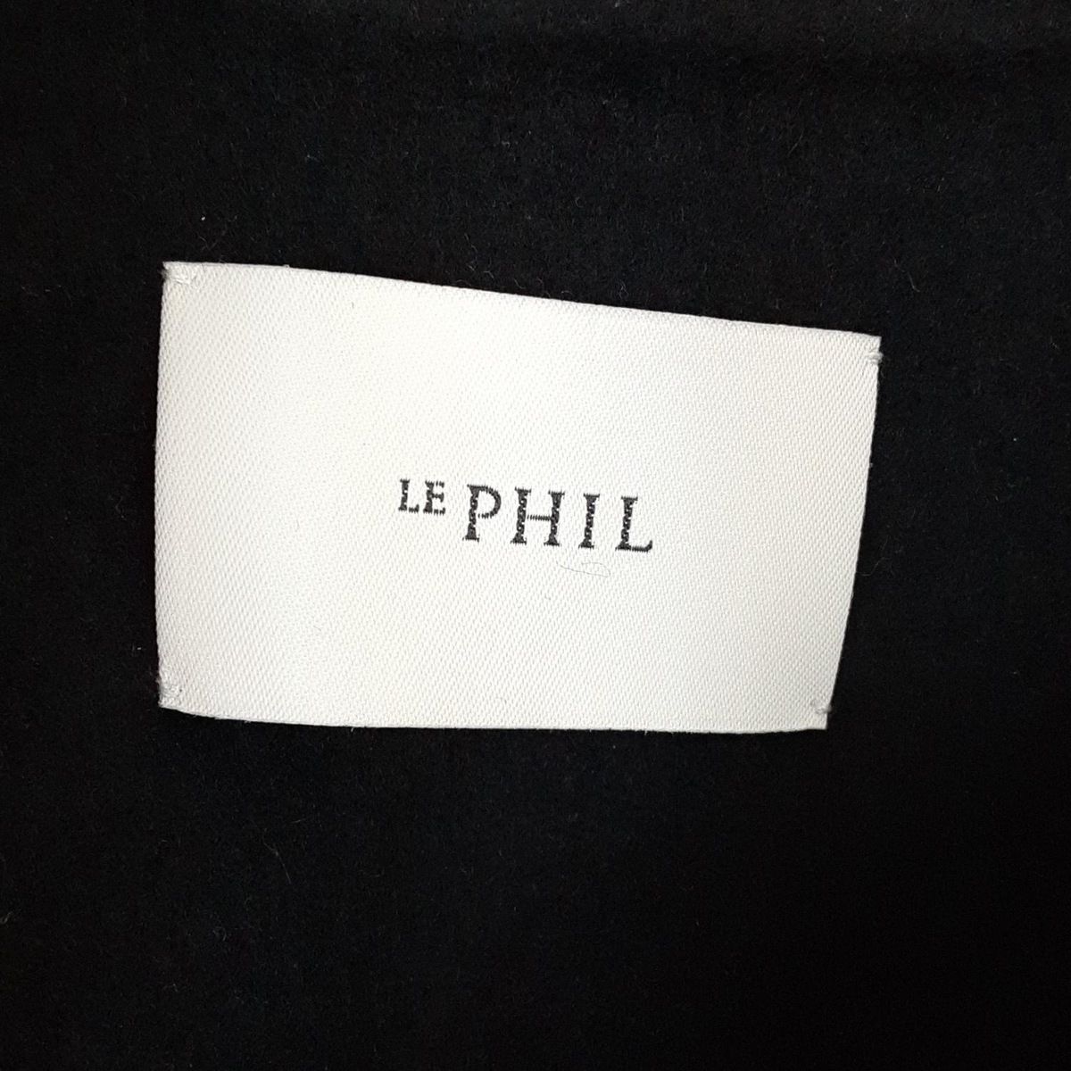LE PHIL(ルフィル) コート サイズF レディース美品 - 黒 ノースリーブ  