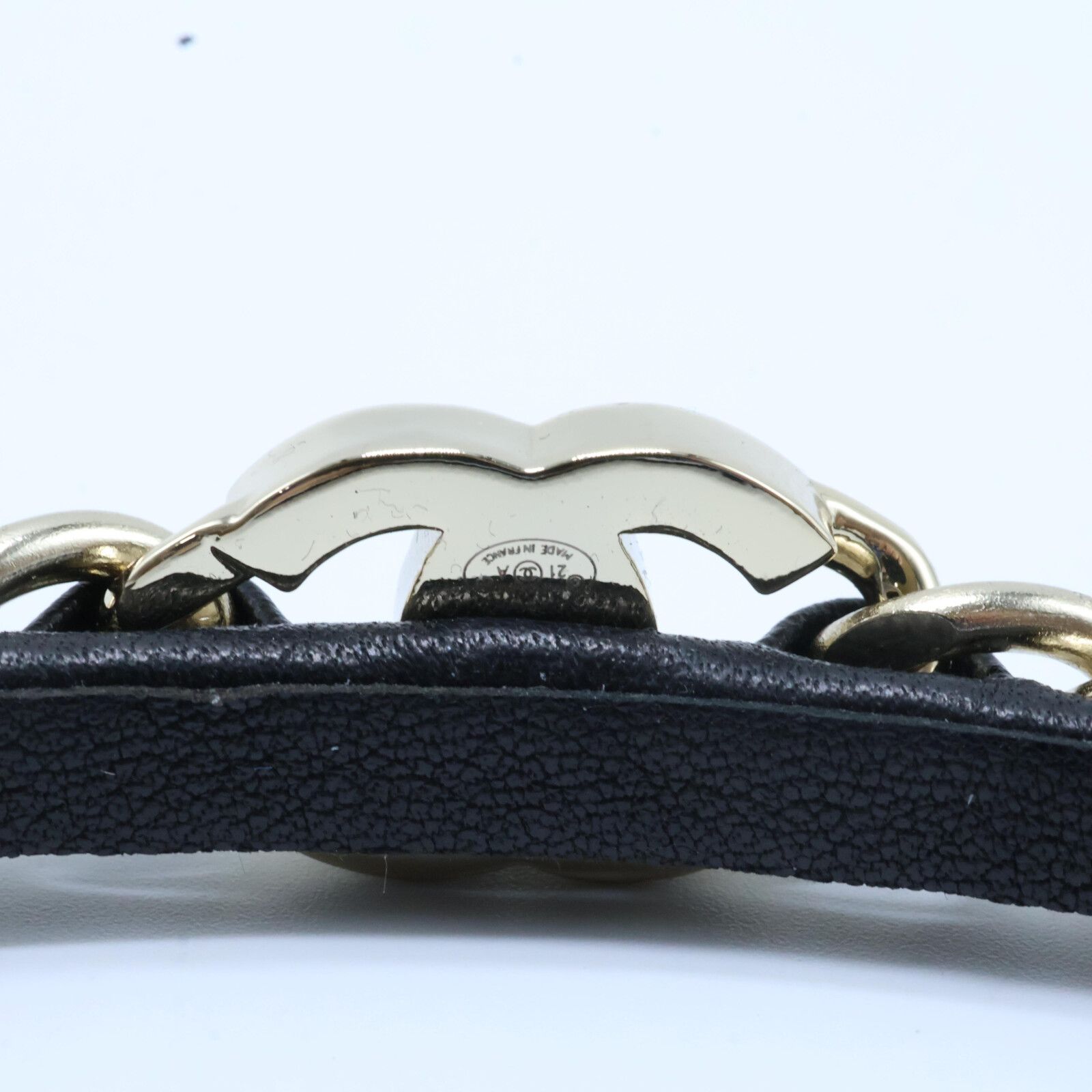 CHANEL シャネル 【美品】21A AB6143 B05547 NB155 ターンロックココ  