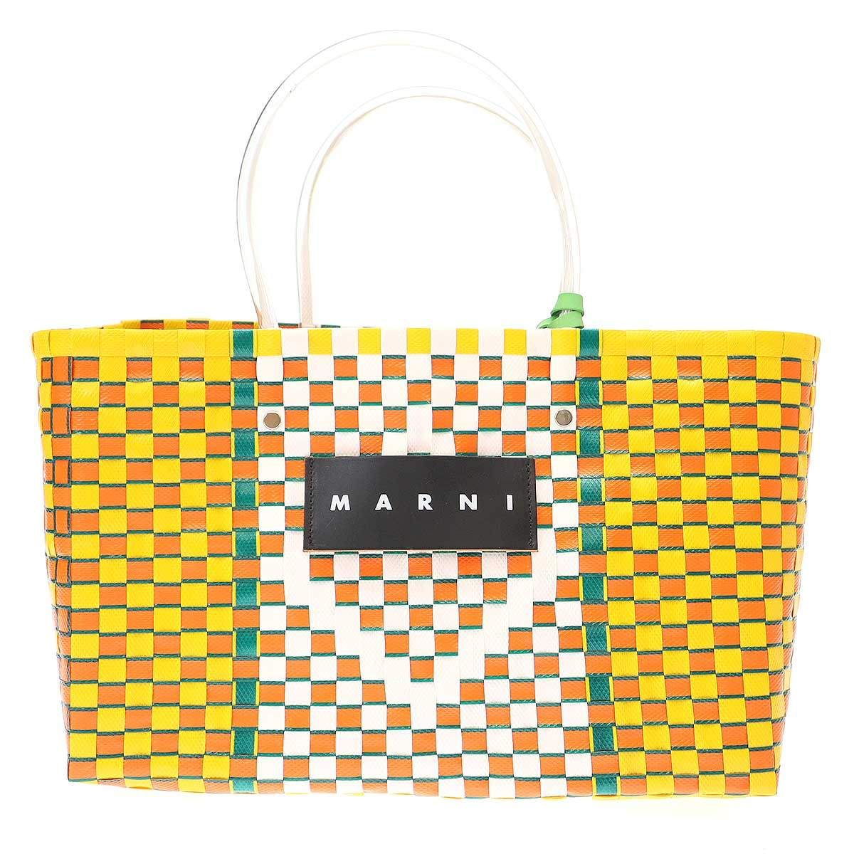 MARNI オレンジ トートバッグ MARNI（マルニ）トートバッグ オレンジ サイズ:- レディース