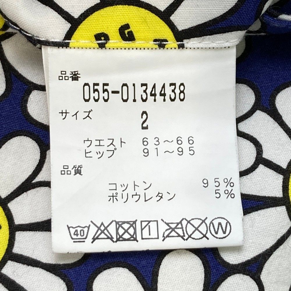 サイズ：2 PEARLY GATES パーリーゲイツ ストレッチスカート フラワー