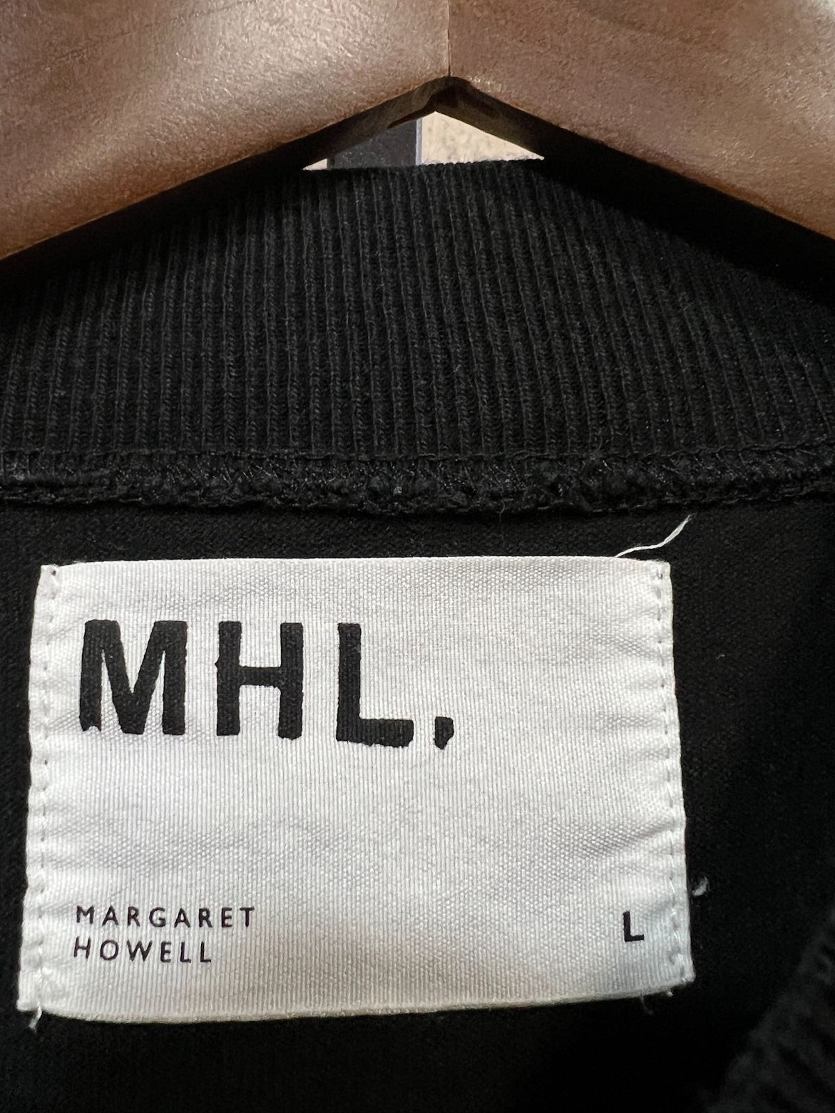 MHL. 長袖 ボトルネック カットソー 黒 L メンズ ブラック マーガレットハウエル 596-6266516 Tシャツ MARGARET HOWELL