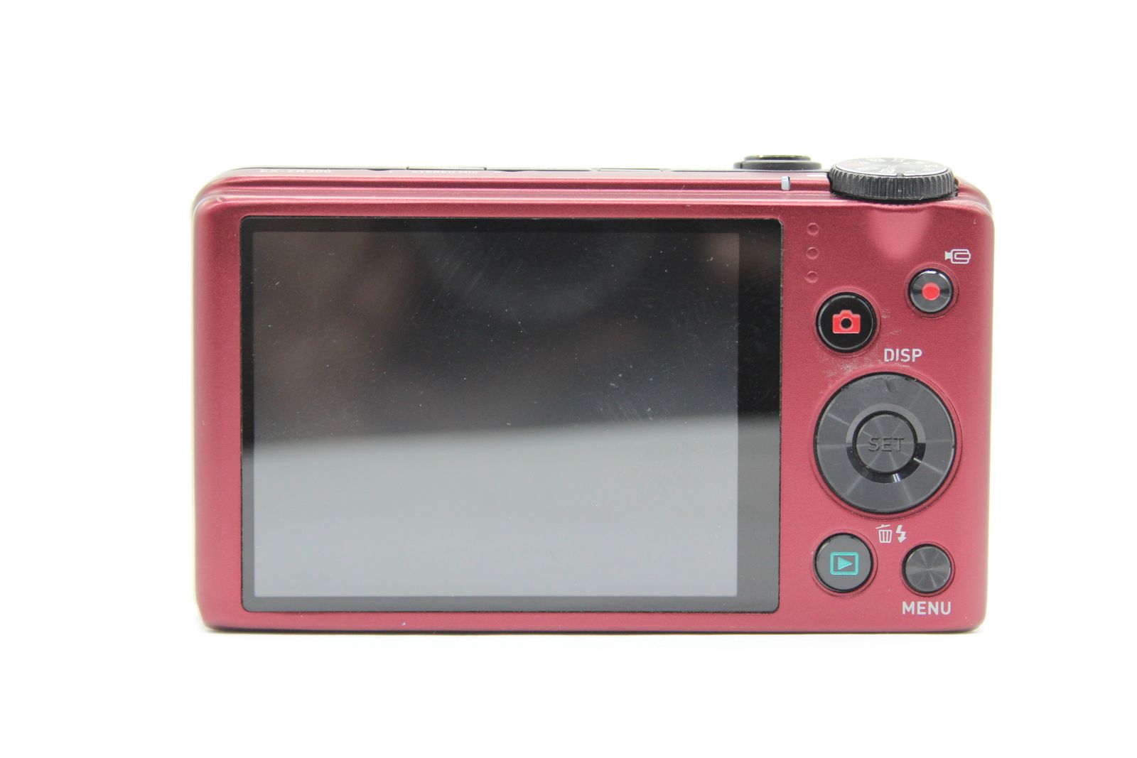 返品保証】 カシオ Casio Exilim EX-ZR300 レッド 24mm Wide