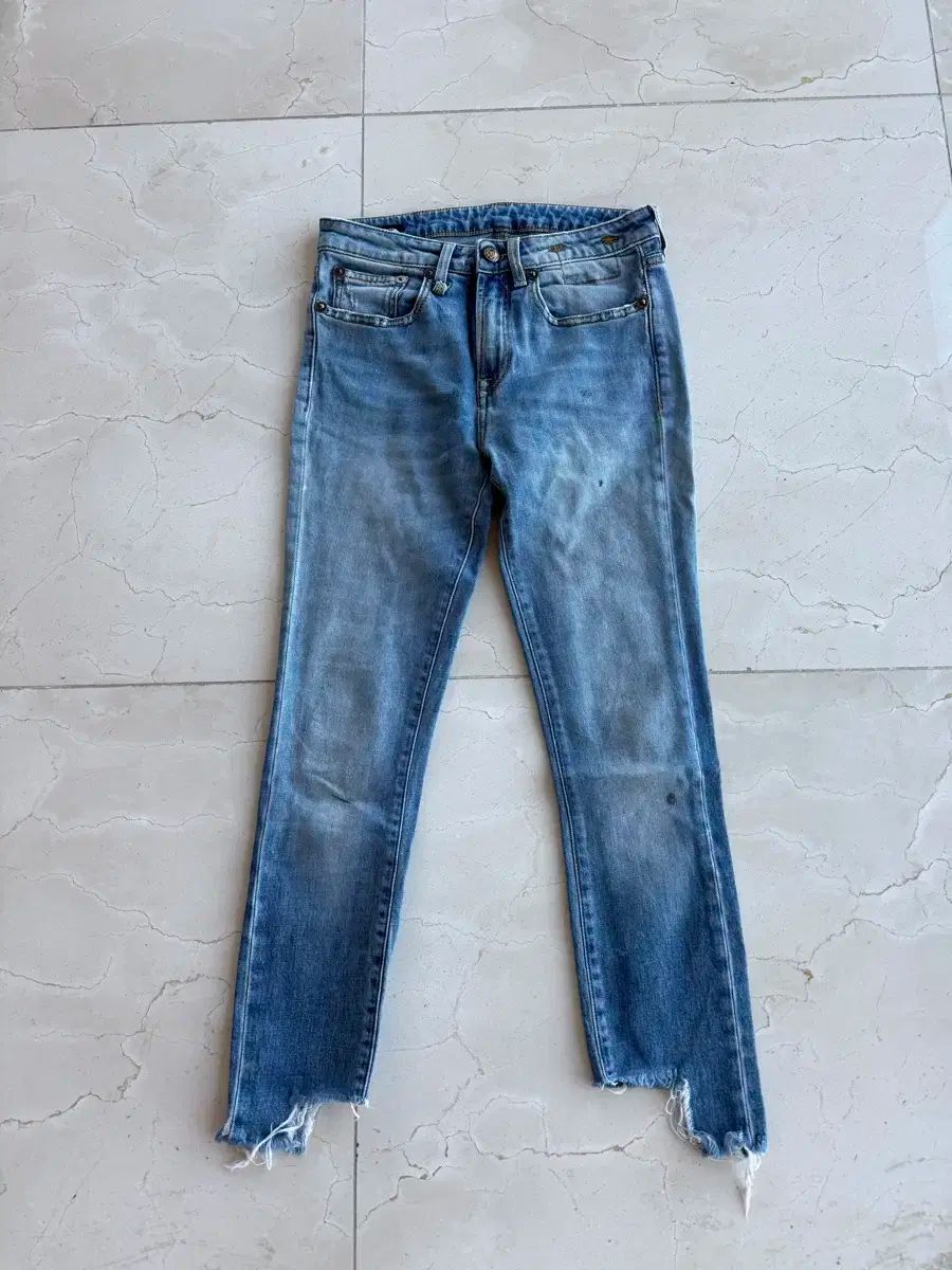 R13 アール サーティーン R13 ダメージ スキニー フィット デニム パンツ 25