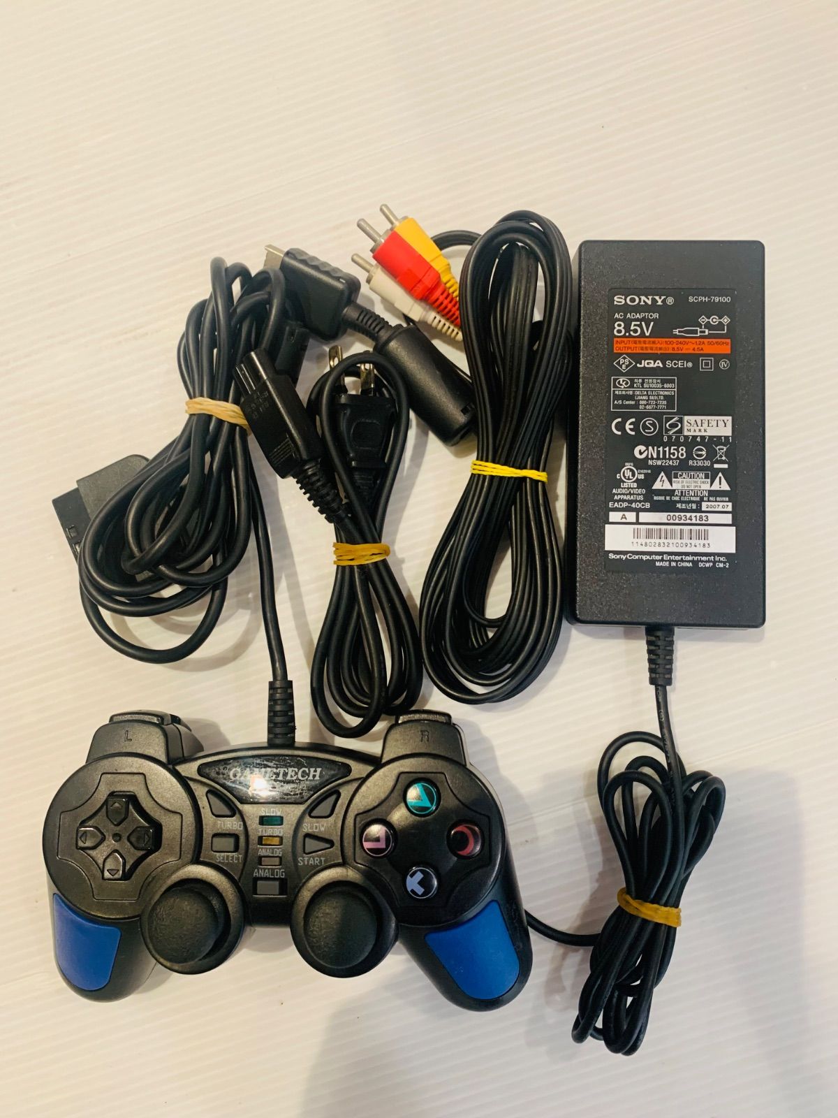 特上品 【メンテ/オーバーホール済】PS2 SCPH-77000 SONY Sony Playstation 2 Black Slim SCPH-77000 Console Set 024