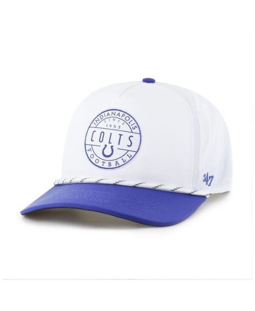 送料無料 47ブランド メンズ 帽子 アクセサリー Men s White|Royal Indianapolis Colts Suburbia Hitch Two-Tone Adjustable Hat White Royal
