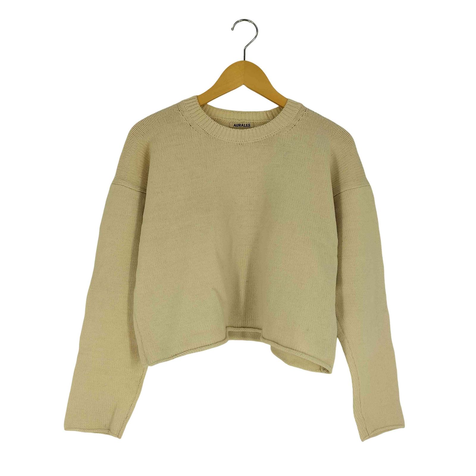 オーラリー AURALEE 19AW KNIT SHORT PULL OVER ウールショートプルオーバーニット レディース JPN 0
