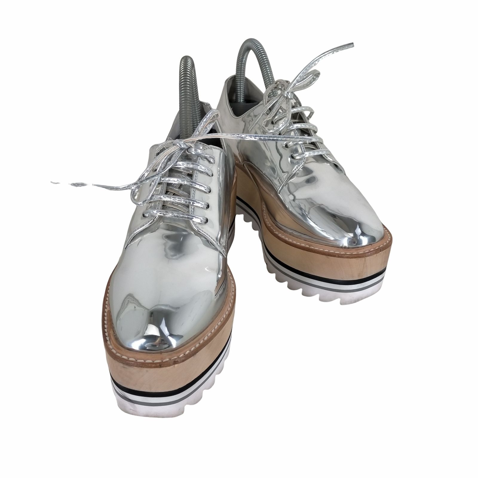 ジェフリーキャンベル jeffreycampbell シャークソール厚底レースアップシューズ メンズ  37