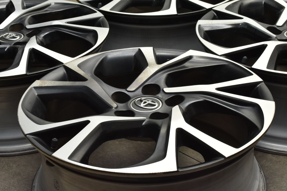 交換用に トヨタ C-HR 純正 18in 7J 50 PCD114.3 4本セット エスティマ ヤリスクロス ノア ヴォクシー エスクァイア 流用