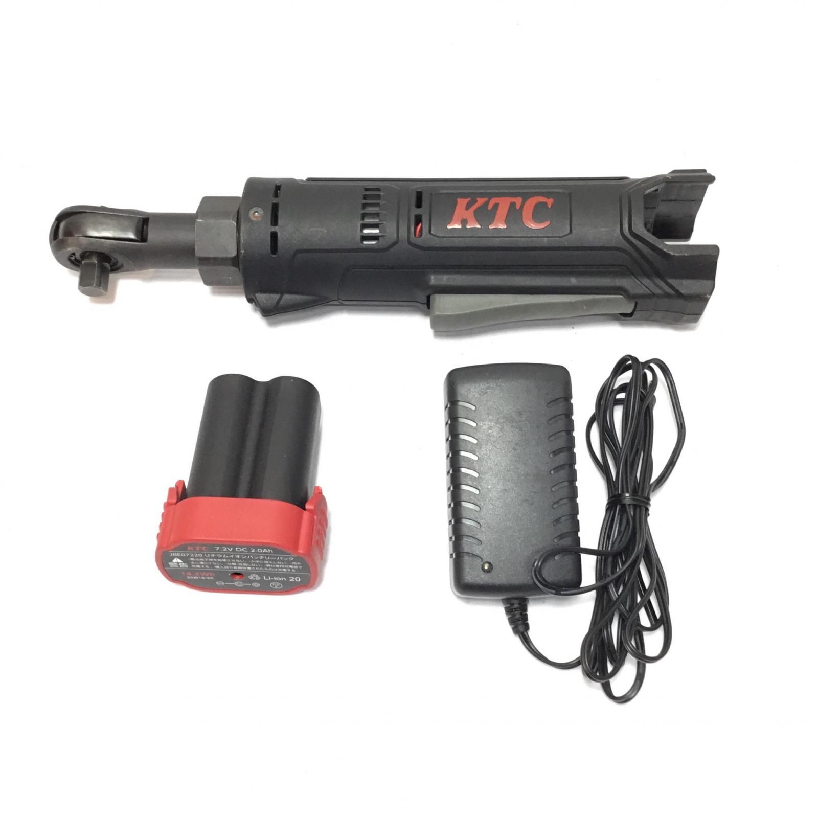 ΘΘKTC ケーティーシー 電動ラチェット 程度B 充電池1個 ACアダプター付 コードレス式 7.2v JRE310 ブラック