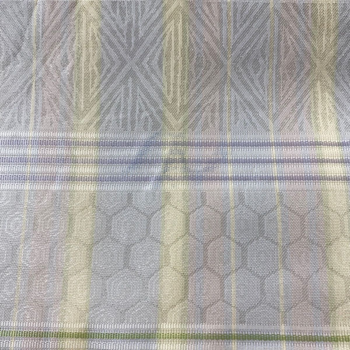 袋帯 秀品 段縞 花唐草 金銀糸 薄紫 全通 正絹 【中古】 - メルカリ
