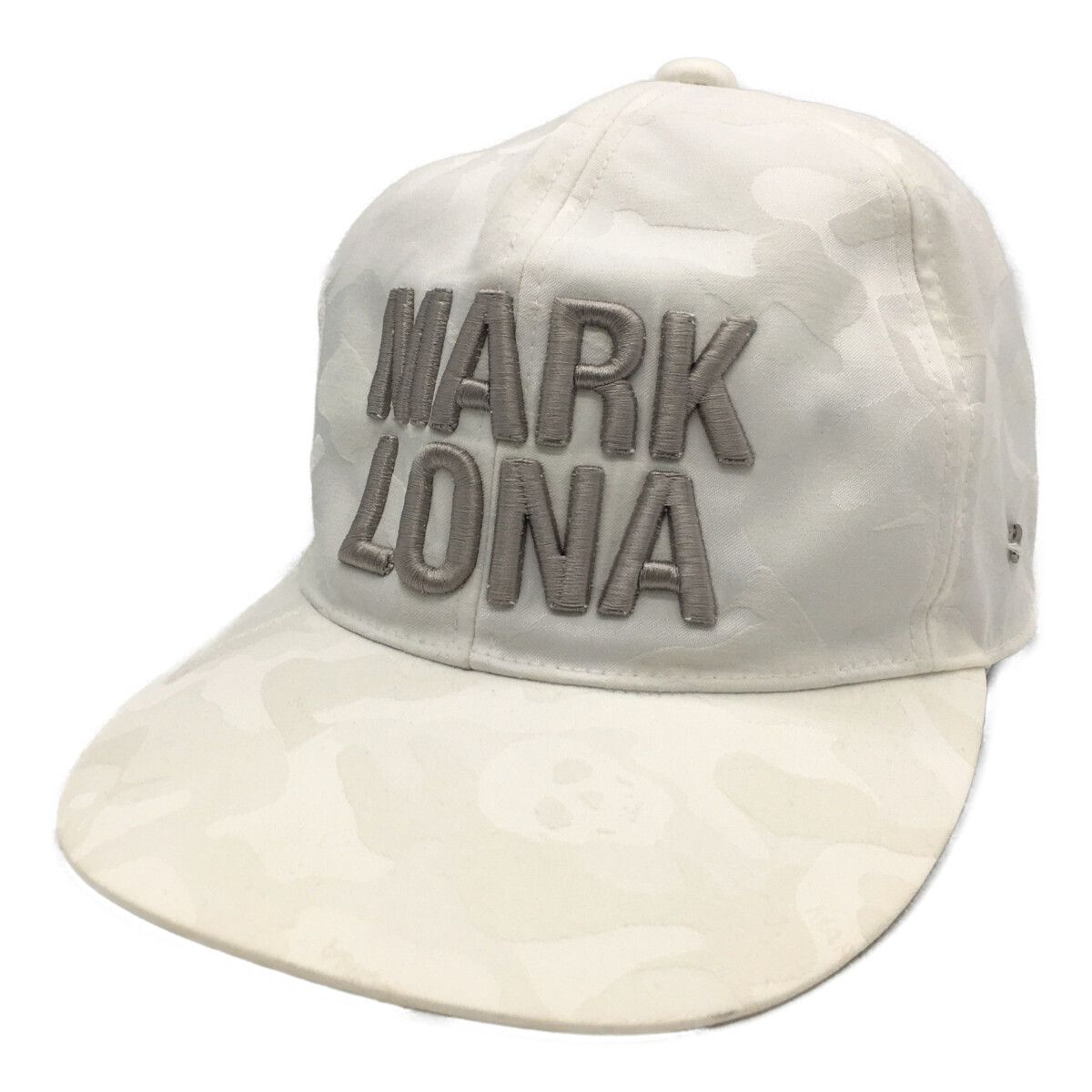 中古 マークアンドロナ MARK&LONA キャップ M ホワイト カモフラ