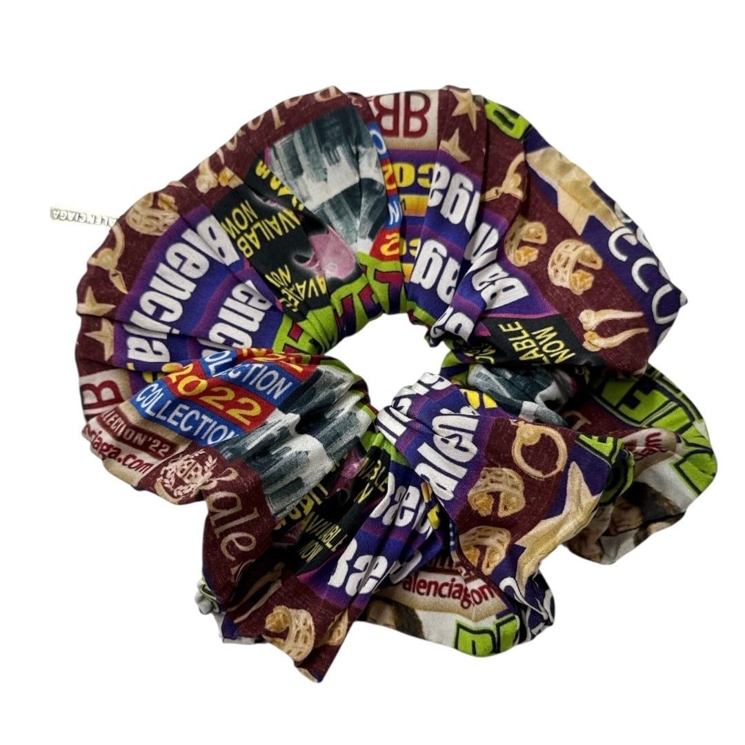 BALENCIAGA Graphic Print Scrunchie