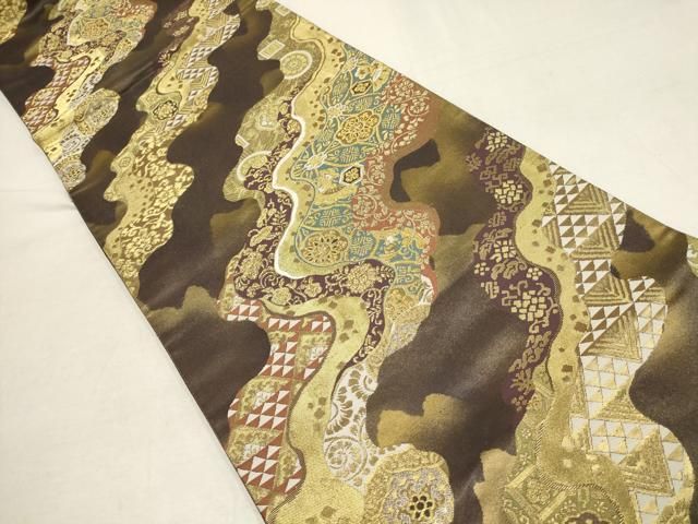 専用帯1997 1935 2051 三本セット●鈴乃屋扱い 高級正絹夏帯六通袋帯 専用帯64 ○高級 正絹 全通 袋帯