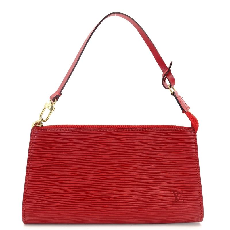 ルイヴィトン LOUIS VUITTON エピ アクセサリーポーチ レッド レザー 赤 ショルダー 7-7-183