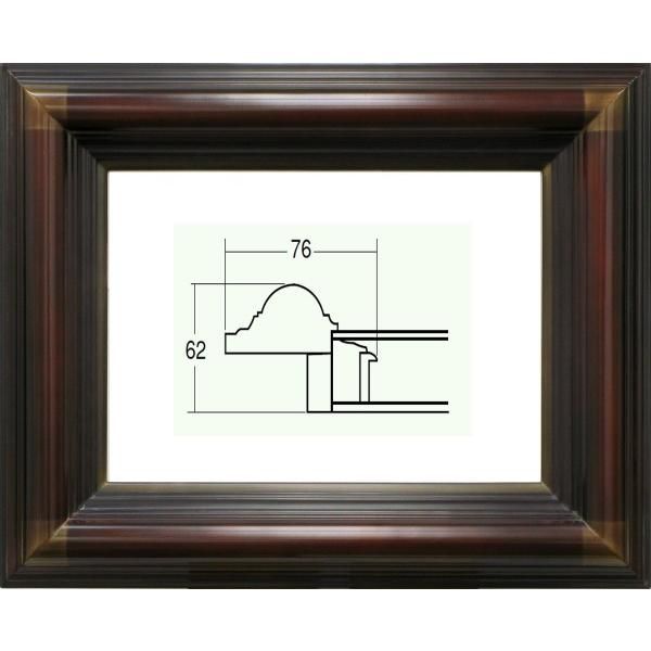 額縁 油絵/油彩額縁 木製フレーム 9259N F30号 赤鉄 - メルカリ