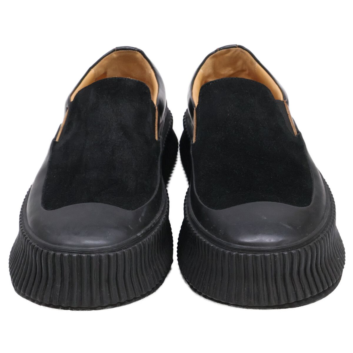 JIL SANDER ジルサンダー 【美品】プラットフォーム レザーx