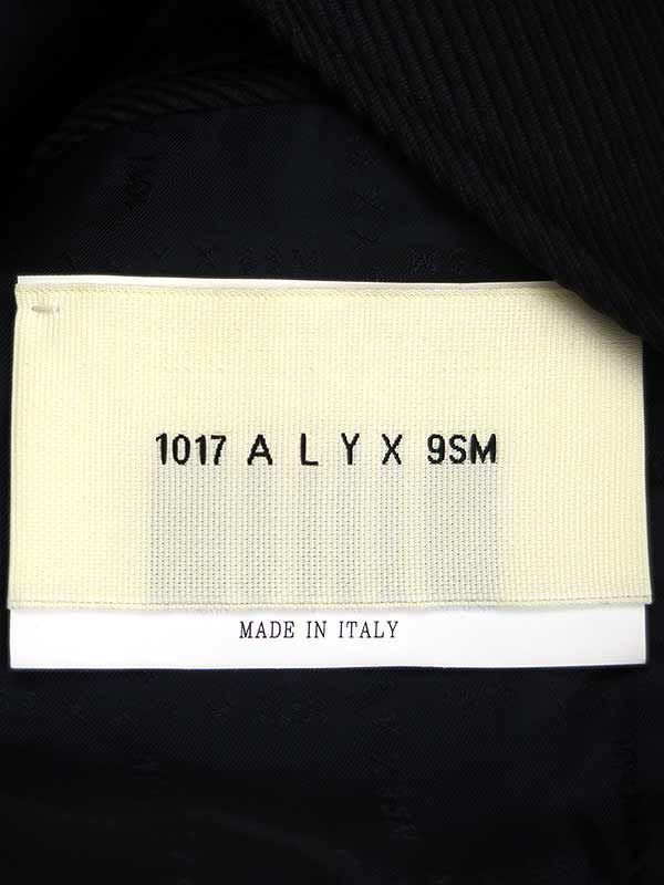 1017 ALYX 9SM アリクス 20AW 2Bポリエステルジャケット ブラック 50