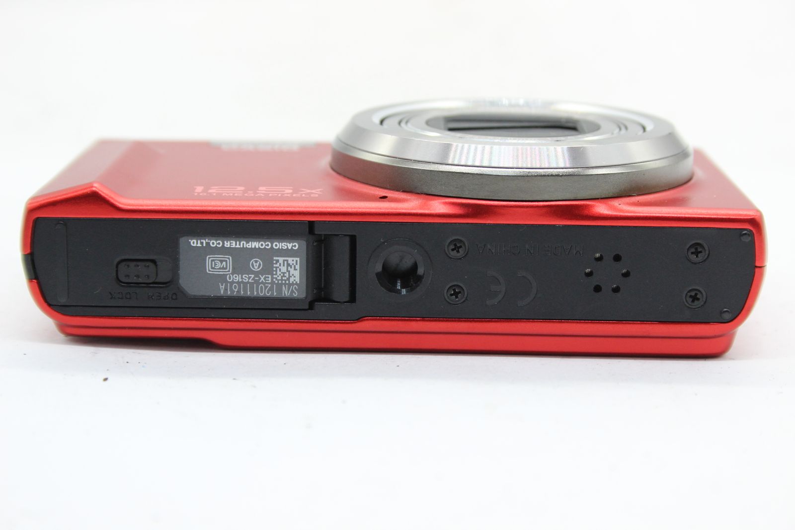 【美品】CASIO EXILIM EX-ZS160 レッド 美品 返品保証】 カシオ Casio Exilim EX-ZS160 レッド 24mm