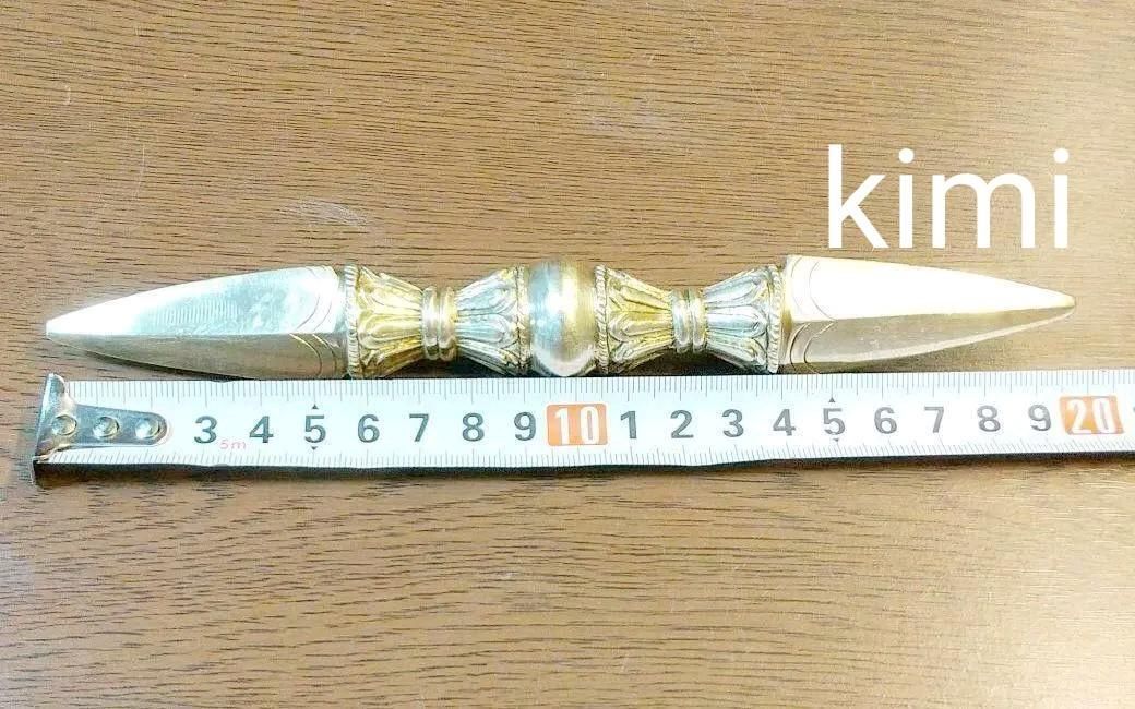 チベット密教法具  独鈷杵  両剣 大サイズ 約20cm チベット密教法具 独鈷杵 両剣 大サイズ 約20cm - メルカリ