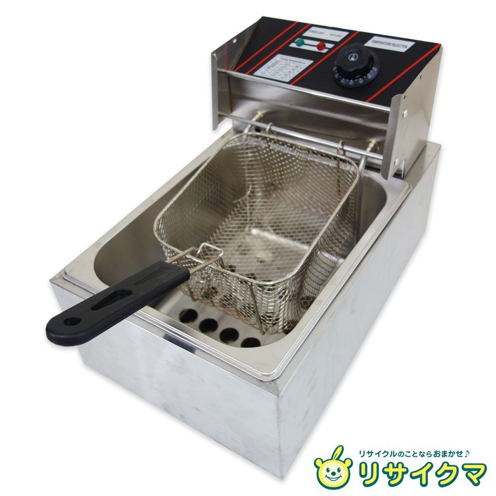M▽フライヤー 卓上 1槽 油量6L 110V 50Hz 81 31592