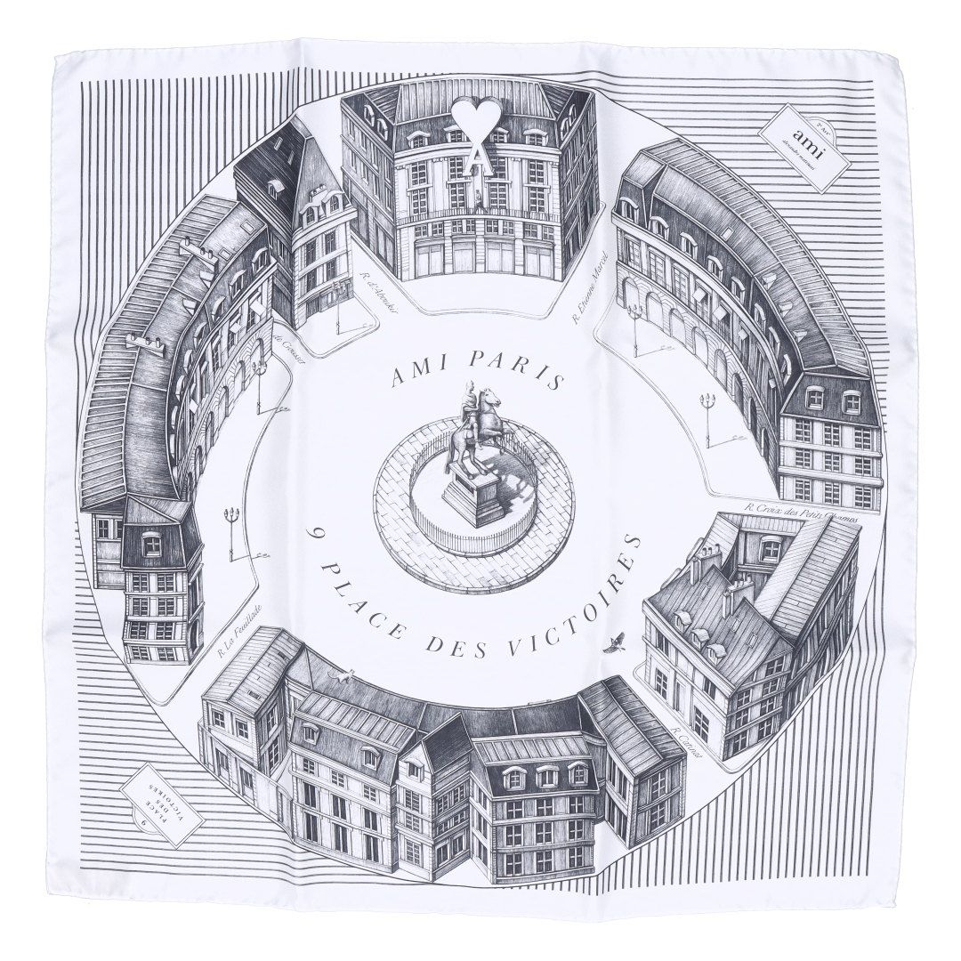 AMI PARIS スカーフ USF103AW 0044 楽天市場】アミパリス AMI PARIS スカーフ PLACE DES VICTOIRES