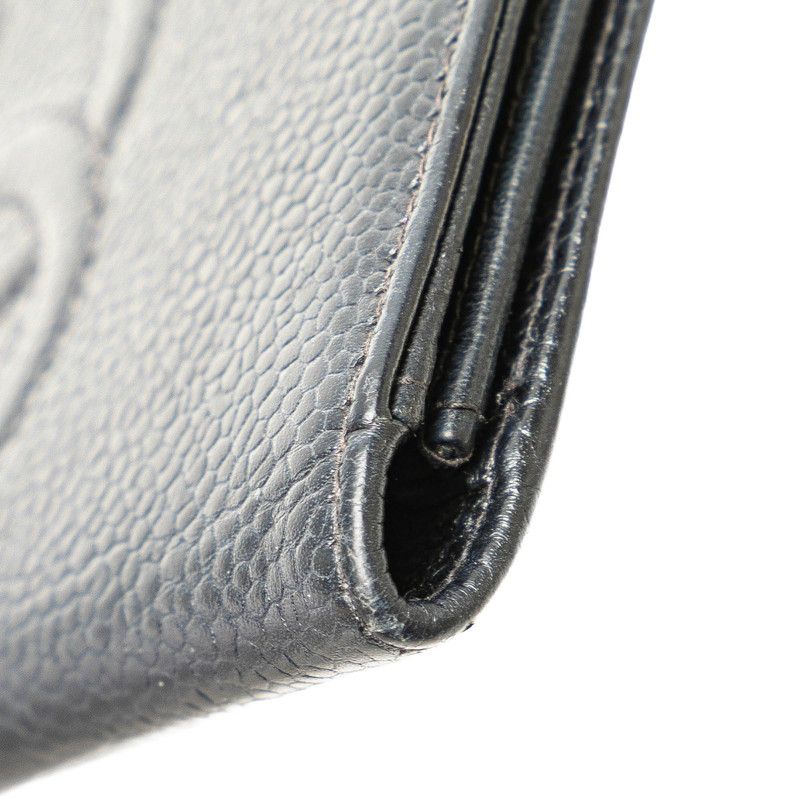 シャネル ココマーク カードケース パスケース ブラック キャビア  