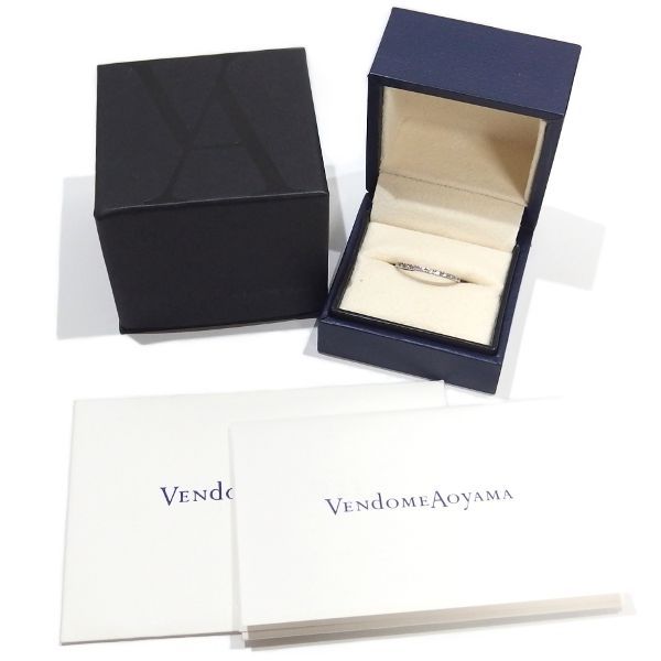 ご依頼品の為購入不可です。美品　ヴァンドーム青山　pt950ハーフエタニティ 良品☆VENDOME AOYAMA ダイヤモンド ハーフエタニティ リング