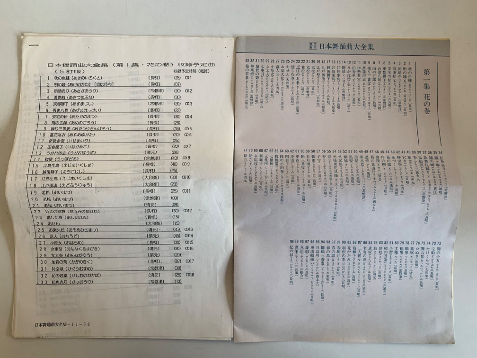 日本舞踊曲大全集 第一集 花の巻 日本舞踊会推薦 CD 50枚セット - メルカリ