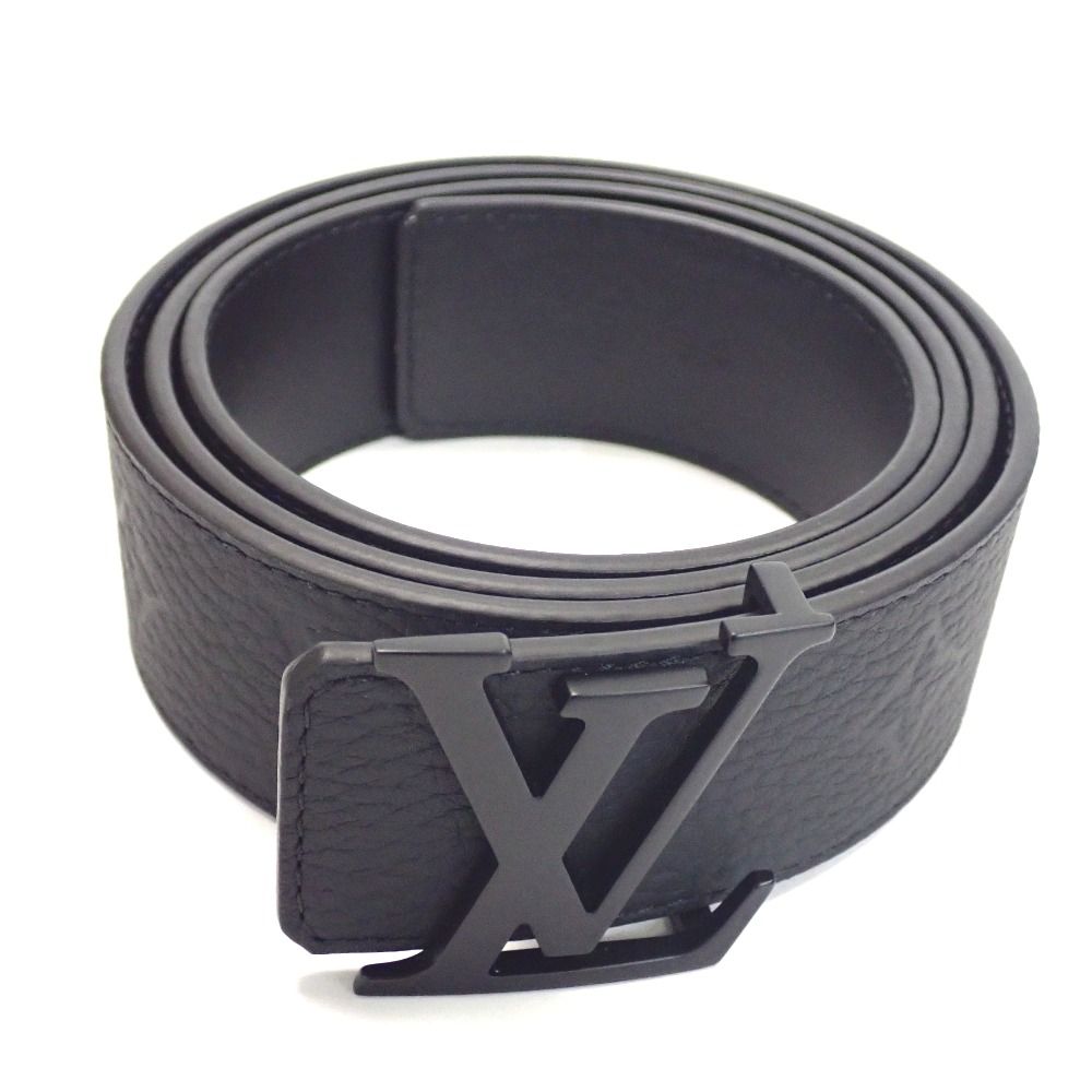 Louis Vuitton ブラックレザーベルト Louis Vuitton ブラックレザー