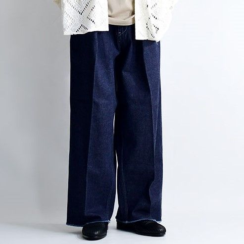 saby サバイ 22AW 日本製 TUCK BAGGY - 11OZ BINGO DENIM タックバギー