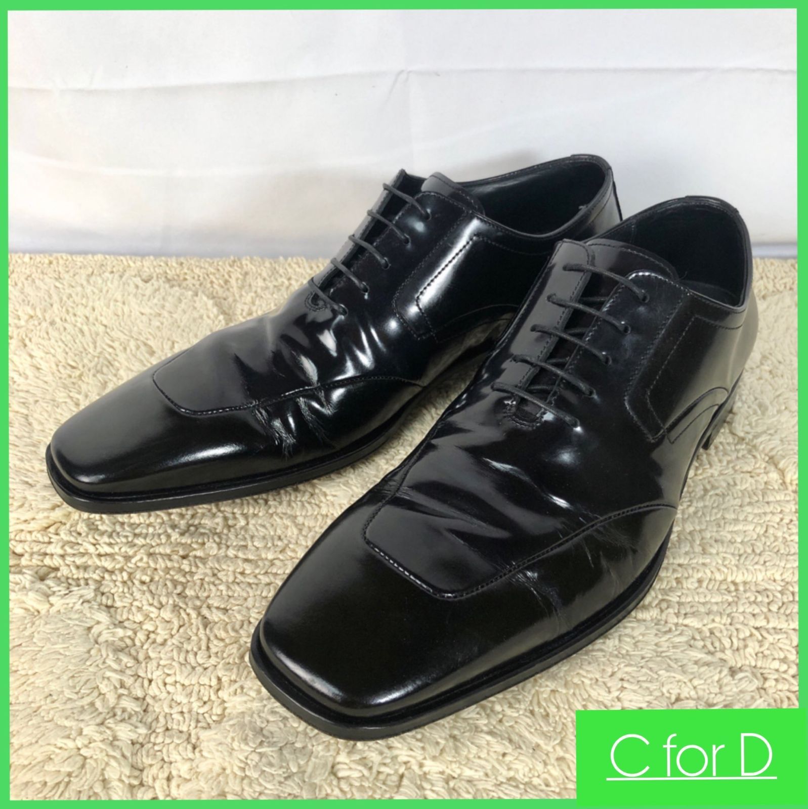 美品 ヒューゴボス ビジネスシューズ ドレスシューズ エナメル メンズ