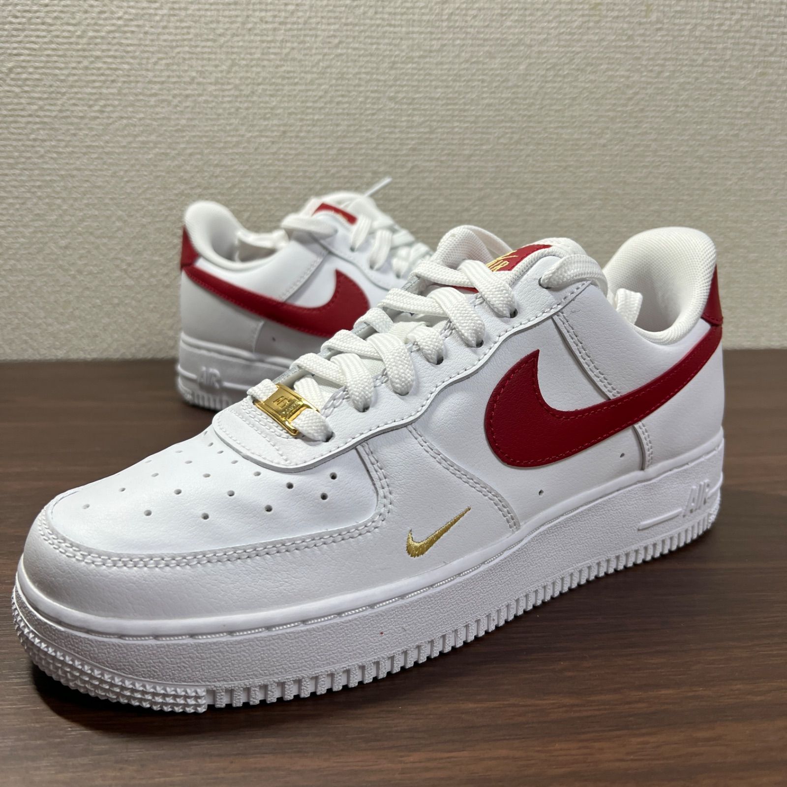 Air force 1 white gym cheap red metallic gold