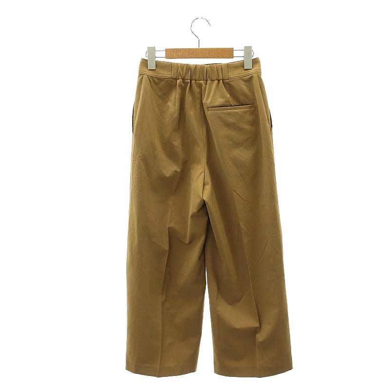 ボールジー BALLSEY トゥモローランド オックスストレッチ セミワイドクロップドパンツ ボトムス ジップフライ 32 XS キャメル /YQ  ■OS