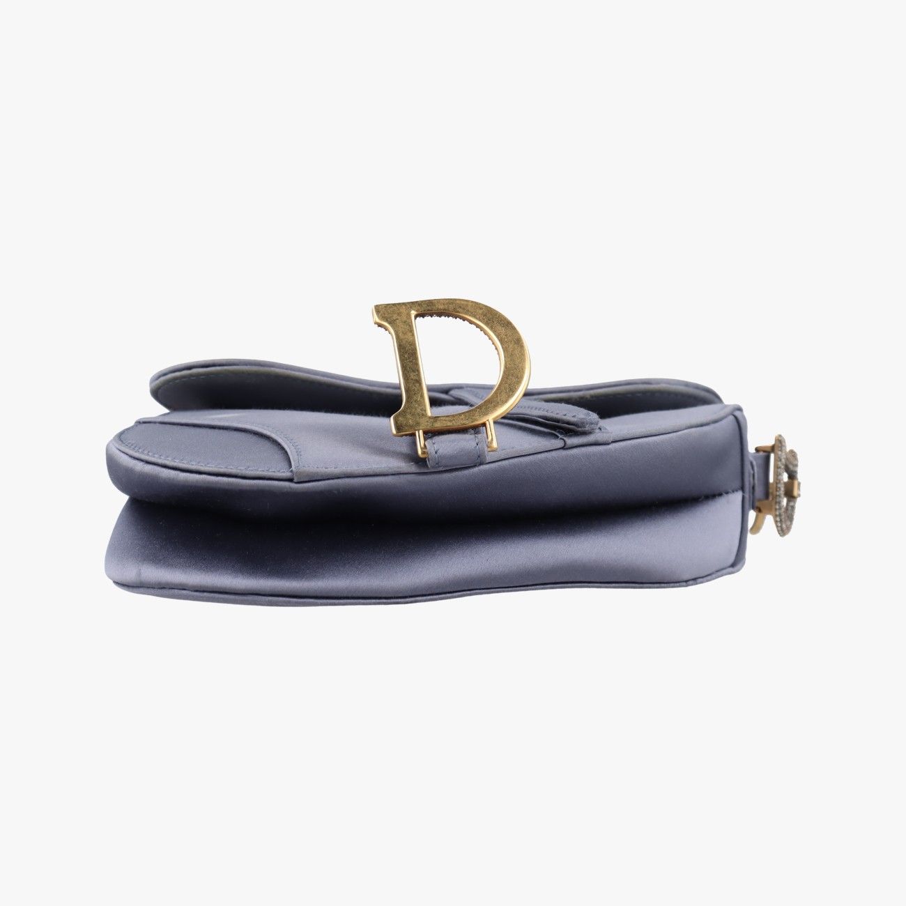 クリスチャンディオール レザー サドル ポーチ ブルー レディース クリスチャンディオール Christian Dior ポーチ サドル レザー