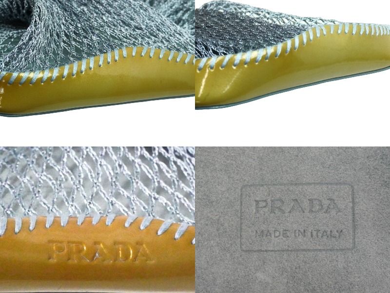 未使用品　PRADA プラダ メッシュ/エナメル ミニバッグ イタリア製 楽天市場】PRADA プラダ メッシュバッグ ミニバッグ