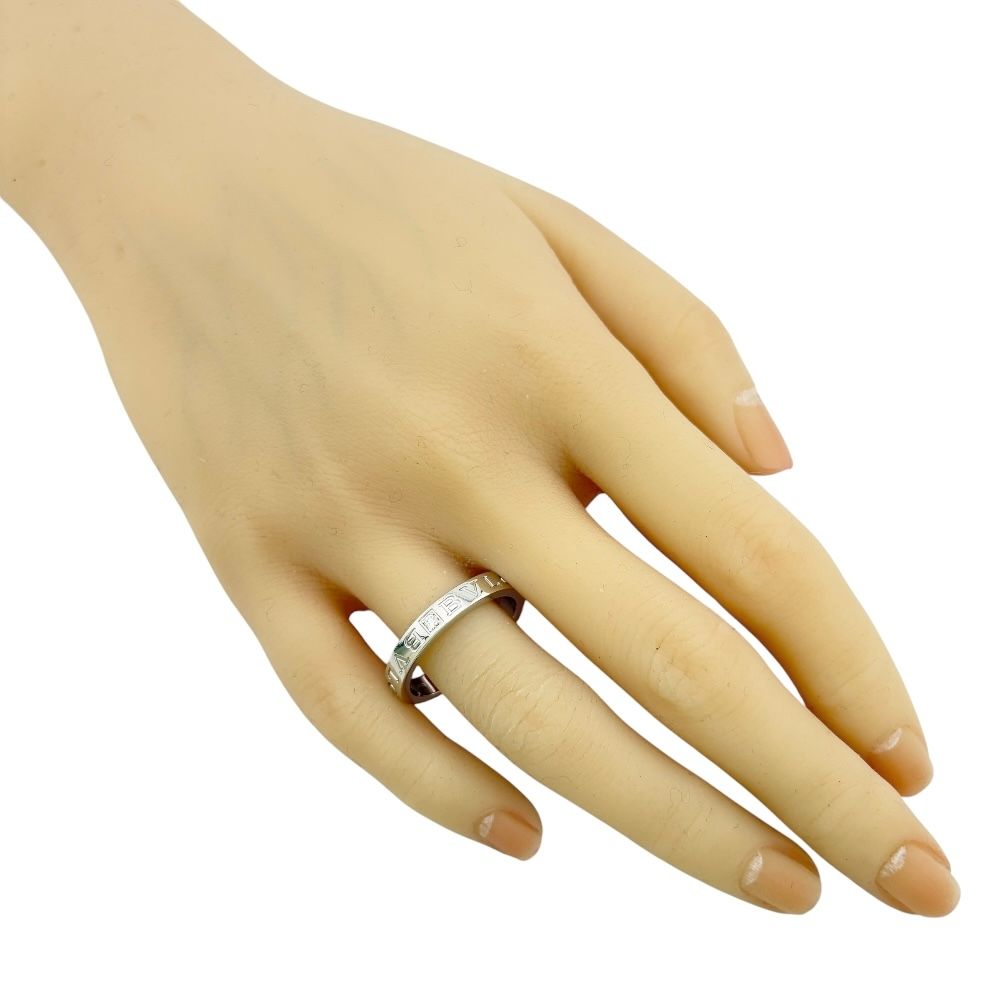 ブルガリ ブルガリブルガリ リング 指輪 25号 18金 K18ホワイトゴールド ダイヤモンド メンズ BVLGARI ブルガリ