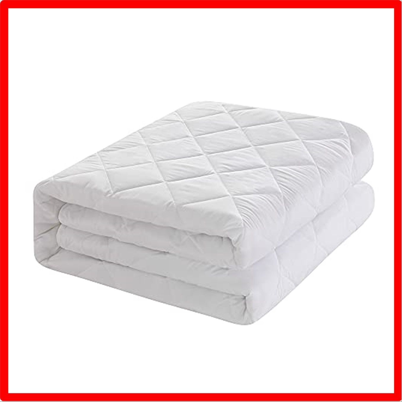 【送料無料 】 キング・180X200cm_ホワイト 敷きパッド キング 吸汗通気 ベッドパッド オールシーズン 良いクッション性 柔らか 防臭防ダニ ベッドマ