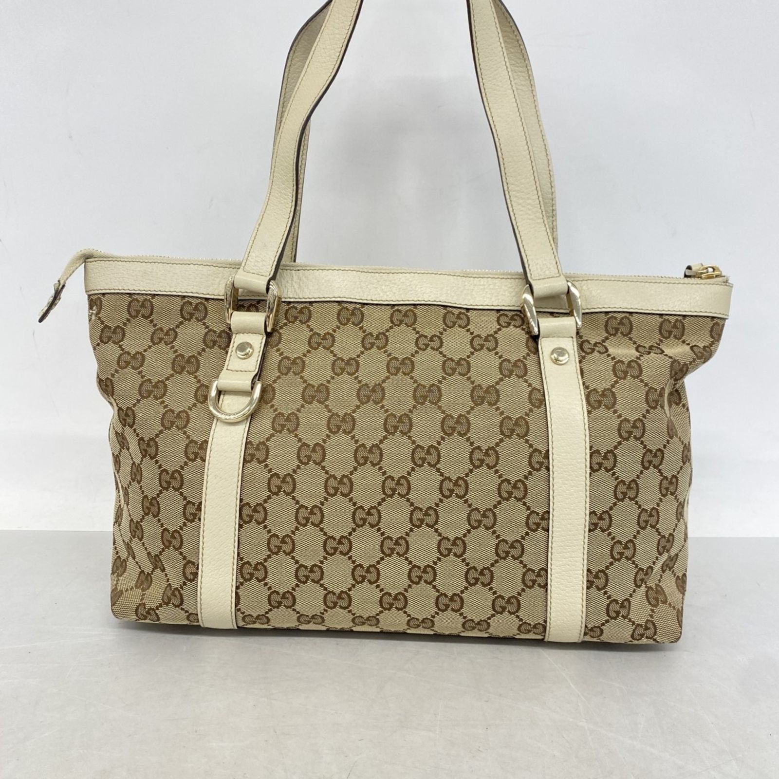 GUCCIグッチ ショルダー　アビー GG柄 キャンバス　バッグ　トート　保存袋 GUCCI グッチ GGキャンバス アビー レザーショルダー トート