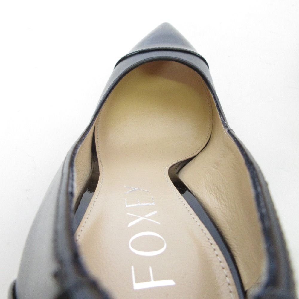 未使用 FOXEY フォクシー ポインテッドトゥ ハイヒール パテント  