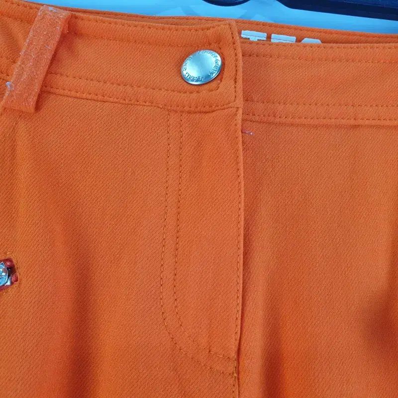 新品未使用PEARLY GATES オレンジ ギンガムチェック パンツ２ ギンガムチェック ワイドパンツ[品番：II000010632
