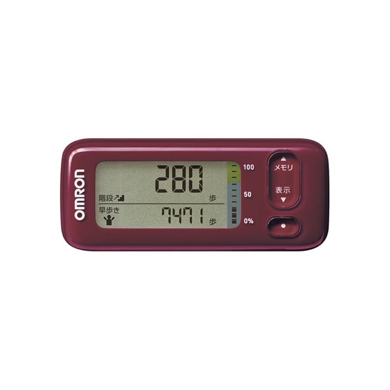 オムロン 活動量計 レッド OMRON カロリスキャン HJA-405T-R 0