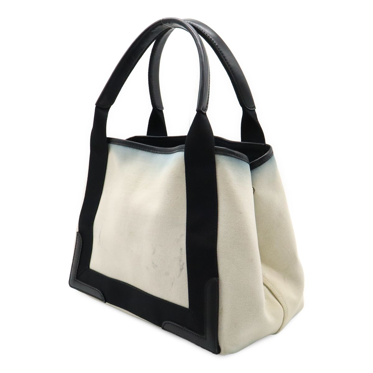 BALENCIAGA バレンシアガ ネイビーカバス S ロゴ トートバッグ