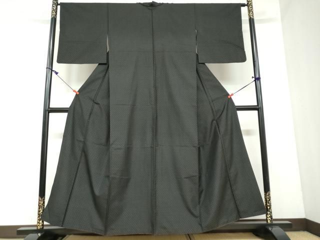 平和屋着物 本場大島紬 霞文 正絹 DAAW5608ud