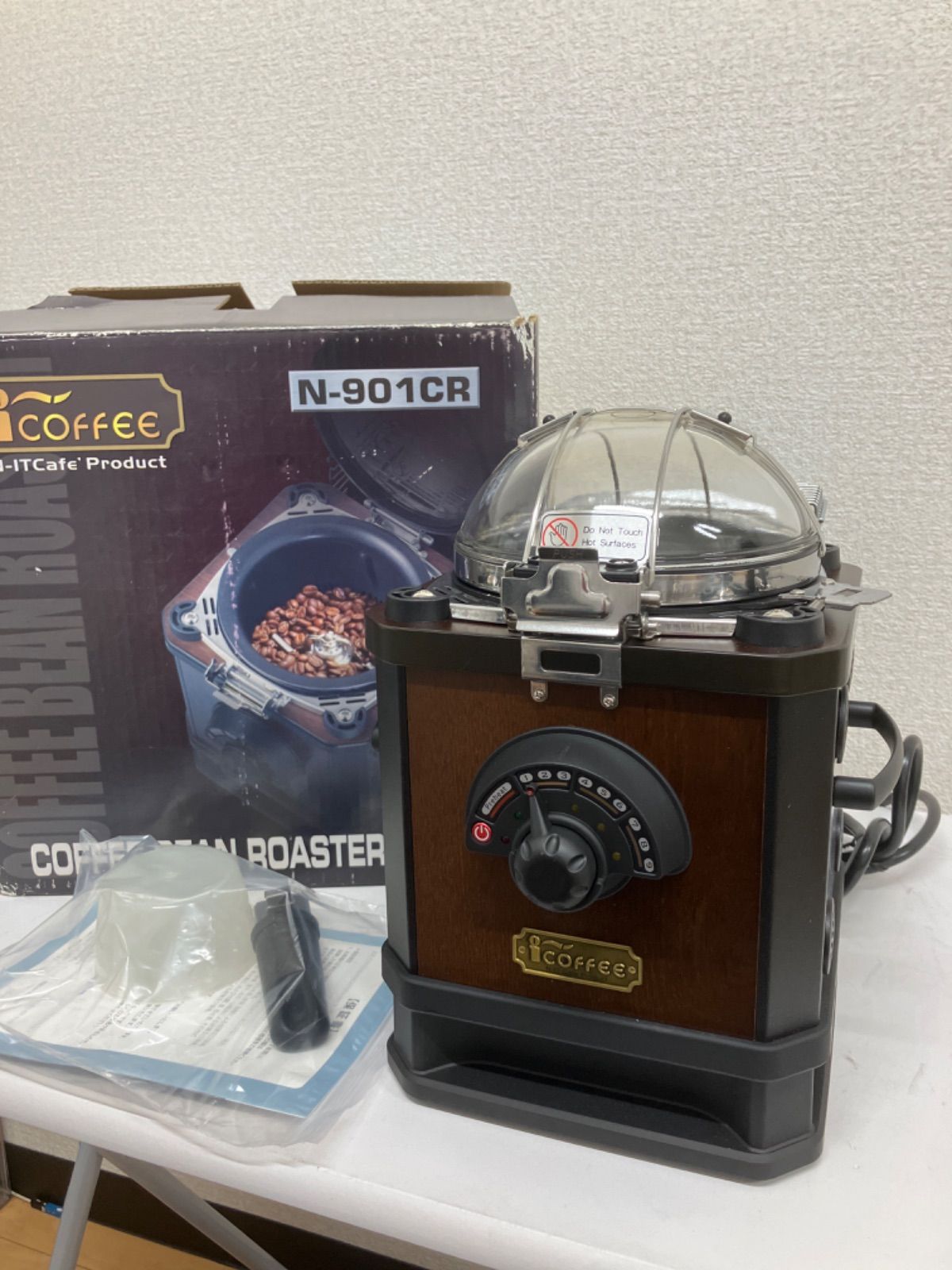 未使用】i-coffee 電動焙煎機コーヒービーンロースター N-901CR - メルカリ