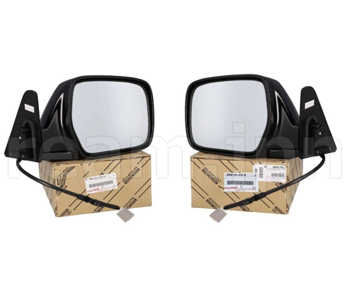 トヨタ純正 80 ランドクルーザー サイドミラー ドアミラー 左右 Toyota Land Cruiser Genuine Outer Rear View Mirror LH RH JDM
